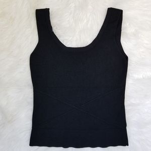 Cache Black Fitted Tank Top Size Medium